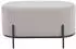 SalesFever Polsterhocker Bouclé 80x40x42 cm taupe/schwarz