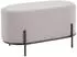 SalesFever Polsterhocker Bouclé 80x40x42 cm taupe/schwarz