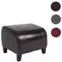 MCW Sitzhocker Aversa, Leder+Kunstleder 37x45x47 cm braun