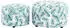Kayoom Indira 110 Hocker 2er-Set, Flower, Polyester (RJGFN)