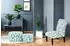 Kayoom Indira 110 Hocker 2er-Set, Flower, Polyester (RJGFN)