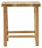 Livetastic Noster Hocker Teakholz massiv, hellbraun, 42x46x42cm (002615046001)