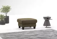 Home affaire Polsterhocker "Varese" Kreuznaht in beige