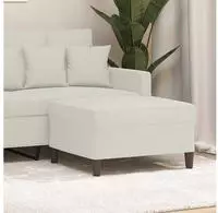 vidaXL Fu&szlig;hocker Creme 70x55x41 cm Samt