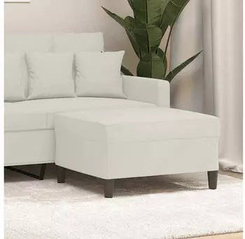 vidaXL Fu&szlig;hocker Samt Creme 70x55x41cm (349325)