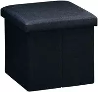 KESPER Sitzhocker "KESPER Sitzhocker-Box, schwarz" Deckel abnehmbar