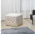 Svita POPPY Sitzhocker geflochten, Textil, Beige (99348)