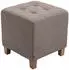 CLP Pharao 2er Set Sitzhocker Textil Taupe (322785)