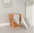 vidaXL Badhocker Massivholz Walnuss 40,5x40,5x56cm (350352)