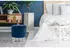 Kayoom Zero 525 Sitzhocker mit Stauraum, Samt, Dunkelblau/Silber (005937017001)