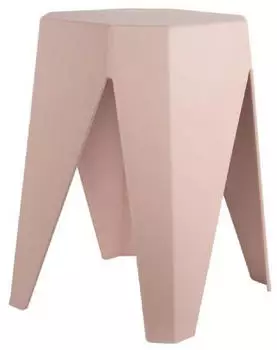Leitmotiv Cherish Hocker Rund Polypropylen Zartes Rosa (LM2253LP)