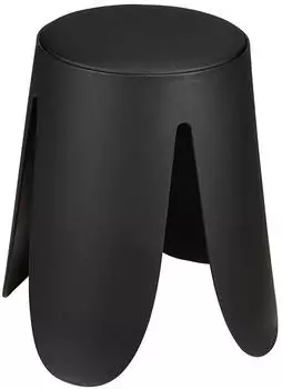 Wenko Comiso Badhocker gepolstert, schwarz matt, bis 180kg (26087100)