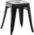 CLP Armin Metallhocker stapelbar, schwarz, 46cm Sitzhöhe, bis 200kg (10858401)
