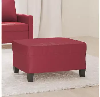 vidaXL Fu&szlig;hocker Weinrot 70x55x41cm Kunstleder (349359)