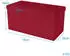 Intirilife Sitztruhe Faltbar Rot Textil 76x38x38cm (IL-100491)