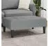 vidaXL Polsterhocker Hellgrau 77x55x31cm Stoff (4007380)