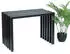 DanDiBo Ela Lamellenhocker Metall, schwarz, wetterfest, 60cm (96447)