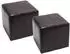 Mendler Onex Sitzhocker Aufbewahrungsbox Leder + Kunstleder, 36x36x36cm, 2er-Set