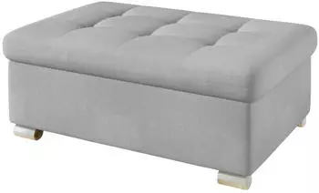 Mirjan24 Niko Groß Polsterhocker Silberfüße, Uttario Velvet 2973 (063-03-00990)