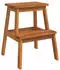 vidaXL Tritthocker 2 Stufen 40x38x50cm Massivholz Akazie (153333)