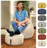 Green Bean Home-Linen Pouf 25x45cm sand