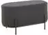 SalesFever Polsterhocker Bouclé 80x40x42 cm anthrazit schwarz