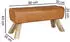 Finebuy Design Sitzhocker FB45549 Holz 90x30x43 cm Modern Garderobenbank Leder
