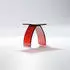 Steinberg Serie 432 Hocker aus Polyresin, Rubin (432 7100 34)