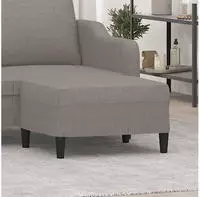 vidaXL Fu&szlig;hocker Taupe 70x55x41 cm Stoff