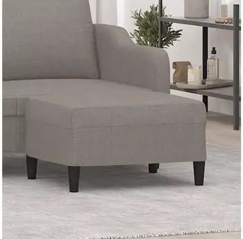 vidaXL Fu&szlig;hocker Stoff Taupe 70x55x41cm (349310)