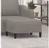 vidaXL Fußhocker Stoff Taupe 70x55x41cm (349310)