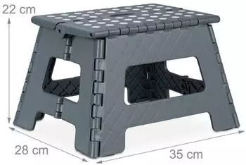 Relaxdays Klapphocker faltbar, 2er-Set, bis 150kg (10029224_0)