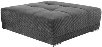 Jockenh&ouml;fer Moldau XXL Hocker Cord grau, 120x39x120cm (60336310-0)