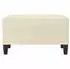 vidaXL Fußhocker Kunstleder Creme 70x55x41cm (349312)