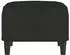 vidaXL Fußhocker Stoff Schwarz 60x50x41cm (349283)