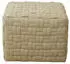 Svita POPPY Sitzhocker geflochten, Textil, Beige (99345)