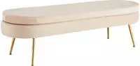 SalesFever Polsterbank "Clam Elegante Bank mit Polsterung" Eleganz in Gold: Breite