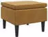 vidaXL Hocker mit Holzbeinen Braun Samt (329444)
