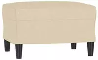 vidaXL Fu&szlig;hocker Creme 60x50x41 cm Stoff