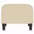vidaXL Fußhocker Stoff Creme 60x50x41cm (349281)