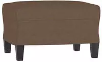 vidaXL Fu&szlig;hocker Braun 60x50x41 cm Stoff