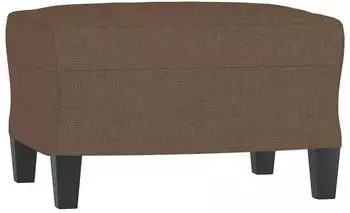 vidaXL Fu&szlig;hocker Stoff Braun 60x50x41cm (349330)