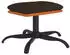 vidaXL Fußhocker 60x60x36cm Stoff und Kunstleder, Braun