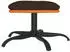 vidaXL Fußhocker 60x60x36cm Stoff und Kunstleder, Braun