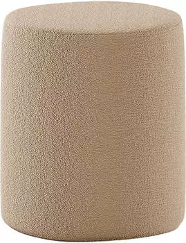 Vipack Forrest Hocker Boucl&eacute; 100% Polyester, braun, 41x41,5x41cm (26798559-0)