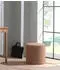 Vipack Forrest Hocker Bouclé 100% Polyester, braun, 41x41,5x41cm (26798559-0)