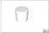 Vipack Forrest Hocker Bouclé 100% Polyester, braun, 41x41,5x41cm (26798559-0)