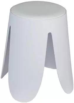 Wenko Badhocker Comiso Wei&szlig; matt, gepolstert, bis 180kg (26086100)