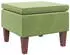 vidaXL Hocker mit Holzbeinen Hellgrün Samt (329460)