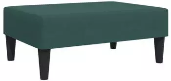 vidaXL Polsterhocker Samt Dunkelgr&uuml;n 77x55x31cm (379559)